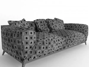 faubourg sofa 3D Model