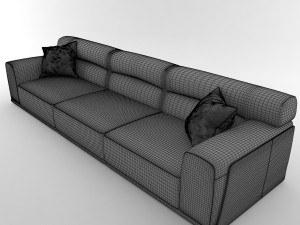 dorian natuzzi italia sofa Modello 3D
