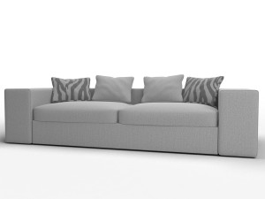 springfield fabric sofa 3D Model