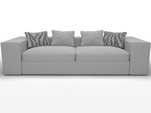 springfield fabric sofa 3D Model