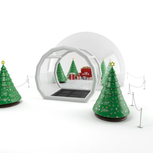 inflatable snow globes Model 3D .c4d .max .obj .3ds .fbx .stl .blend 