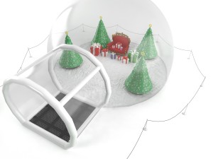 inflatable snow globes Model 3D