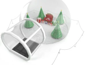 充气雪球 3D 模型