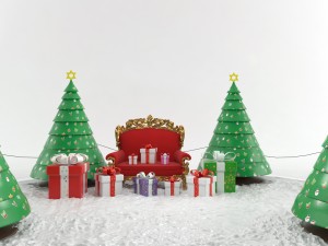 inflatable snow globes Model 3D