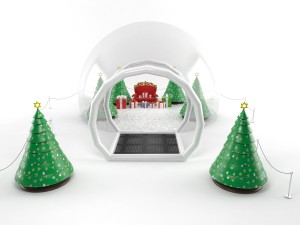 inflatable snow globes Model 3D