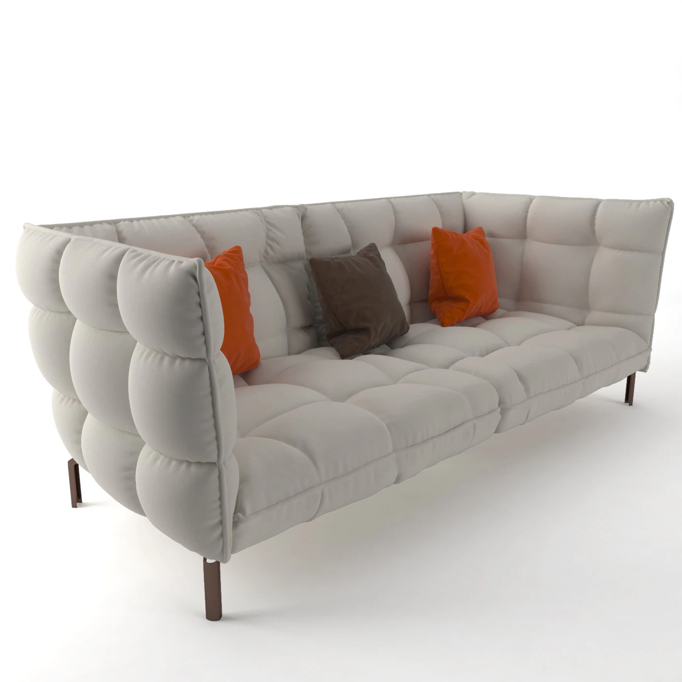 husk sofa 2 b b italia 3D Model .c4d .max .obj .3ds .fbx .stl .blend 