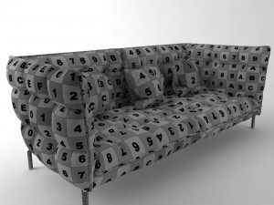husk sofa 2 b b italia 3D 모델