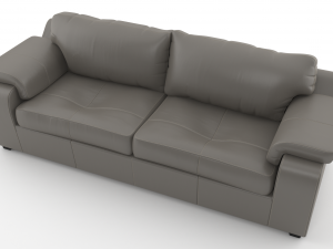 sofa leather02 Modèle 3D