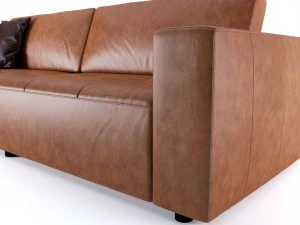 leather sofa 3d 3D Model