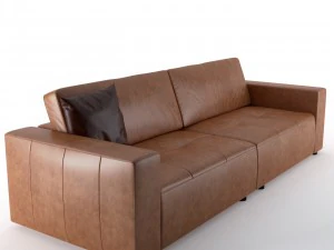 leather sofa 3d 3D Model