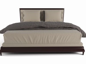 bed tufted baker 3D Model