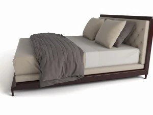 bed tufted baker 3D Model