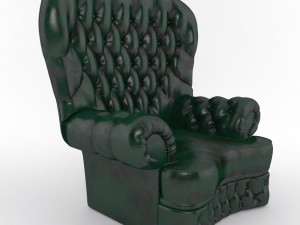 small monk sofa leather 3D Model