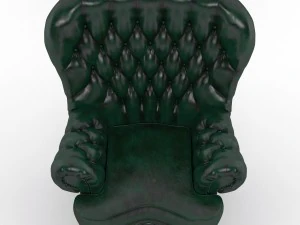 small monk sofa leather 3D Model
