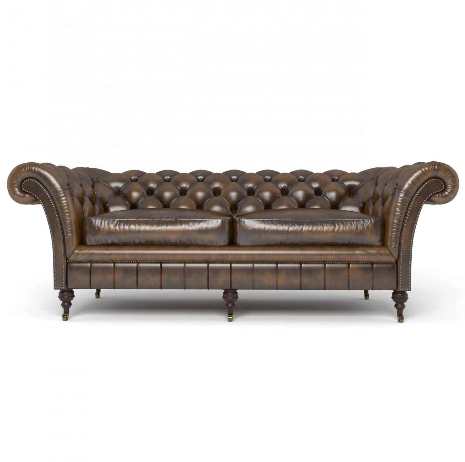 chesterfield sofa 3D Model .c4d .max .obj .3ds .fbx .stl .blend 
