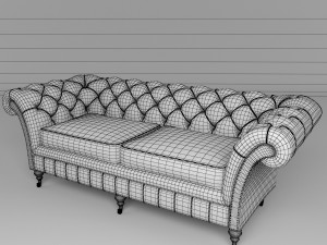 chesterfield sofa 3D Model