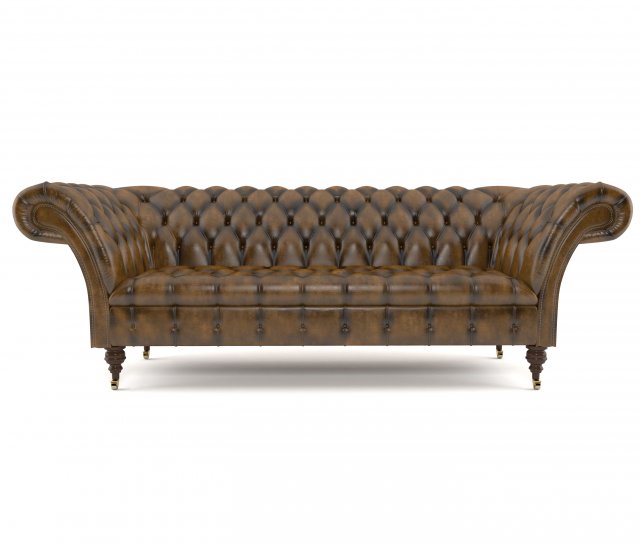 chesterfield sofa 3D मॉडल .c4d .max .obj .3ds .fbx .stl .blend 