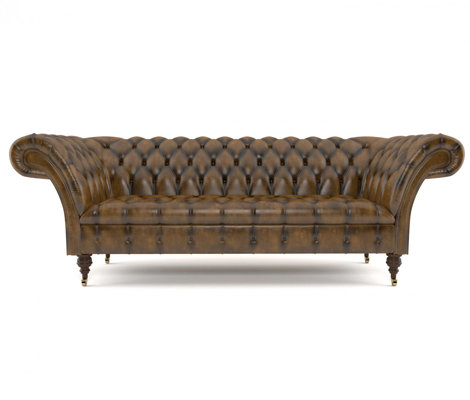 chesterfield sofa 3D Model .c4d .max .obj .3ds .fbx .stl .blend 