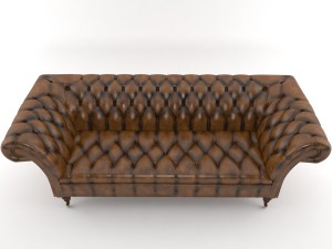 chesterfield sofa 3D मॉडल