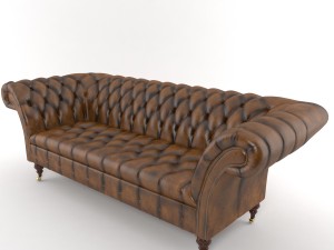 chesterfield sofa 3D मॉडल