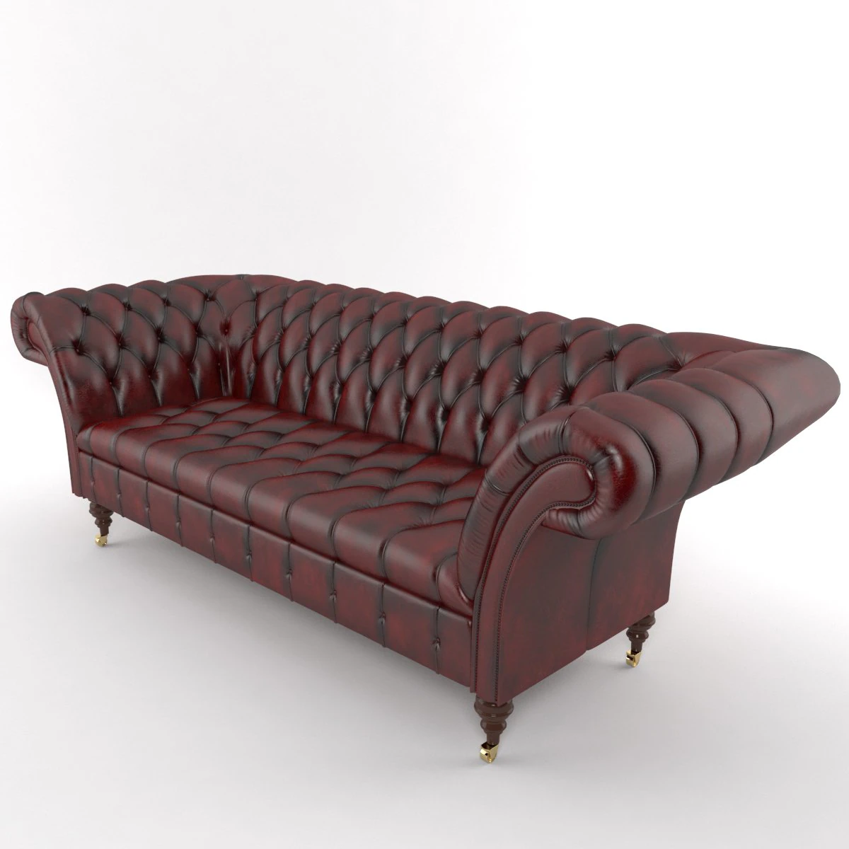 chesterfield sofa1 3D Model .c4d .max .obj .3ds .fbx .stl .blend 