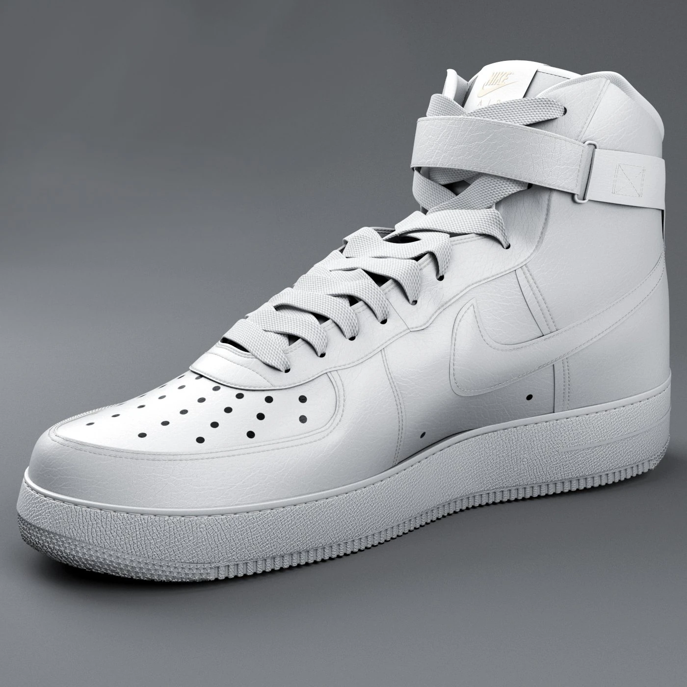 nike air force 01 3D Model .c4d .max .obj .3ds .fbx .stl .blend 