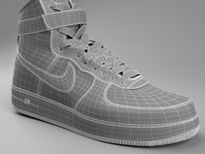 nike air force 01 Modelo 3D