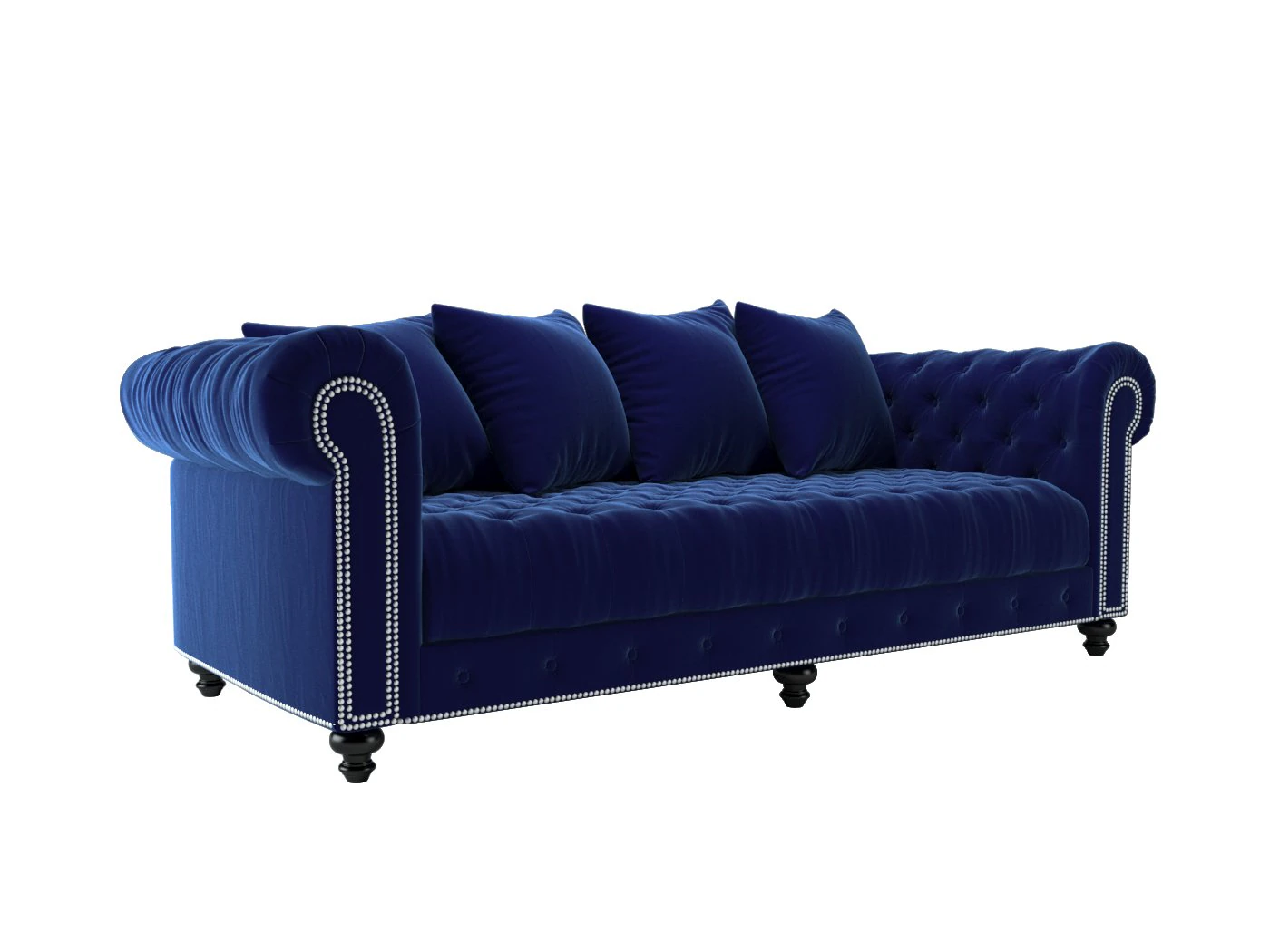sofa wakefield regalsapphire 3D Model .c4d .max .obj .3ds .fbx .stl .blend