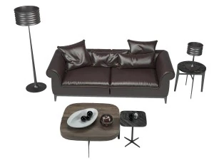 poliziano sofa natuzzi 3D Model