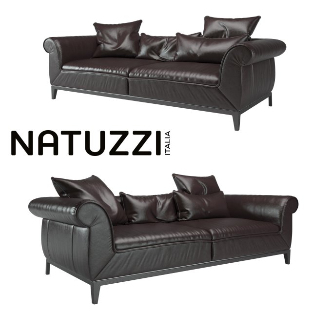 poliziano sofa natuzzi Model 3D .c4d .max .obj .3ds .fbx .stl .blend 