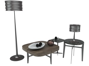 ido table onda lamp natuzzi 3D Model