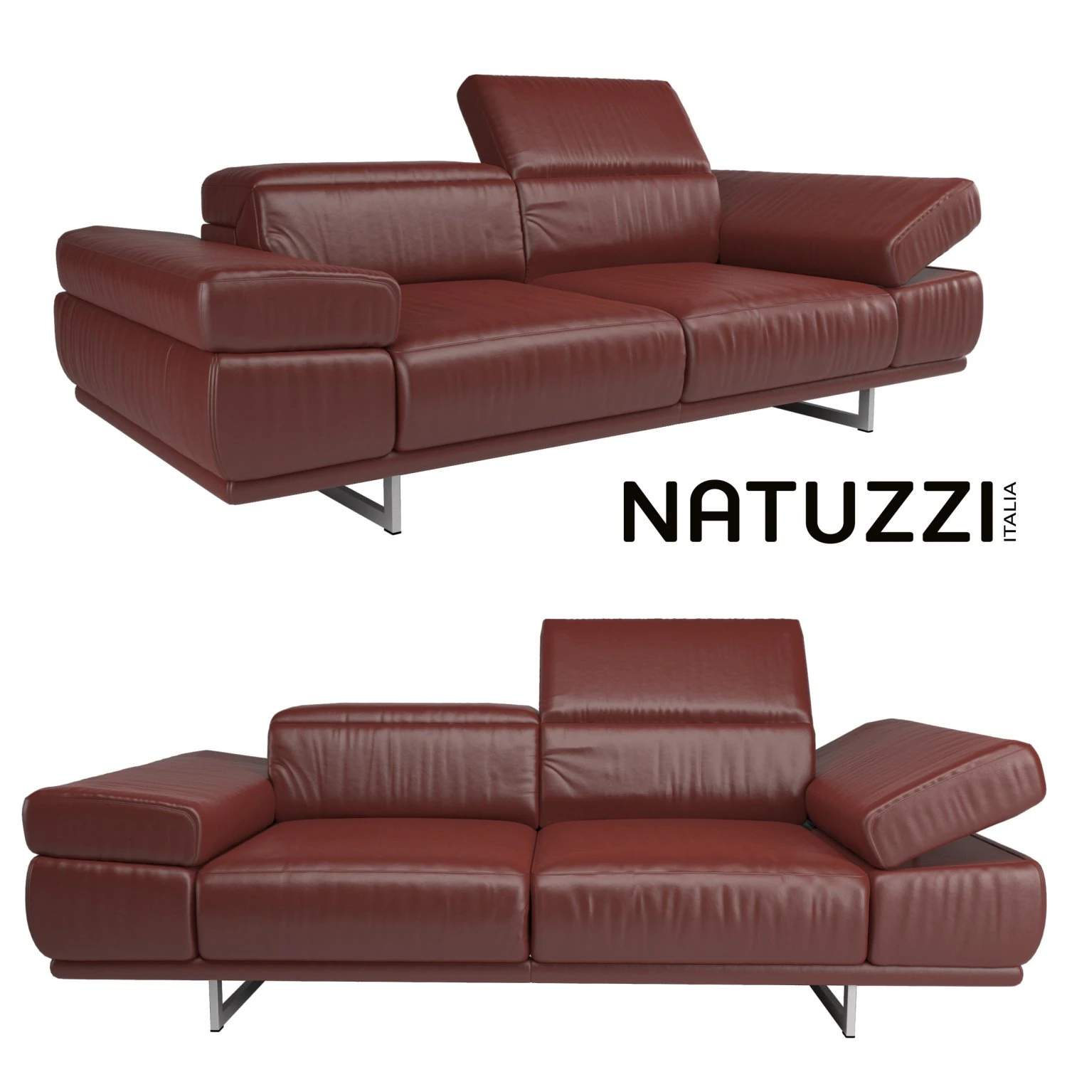 preludio диван natuzzi 3D Модель .c4d .max .obj .3ds .fbx .stl .blend 