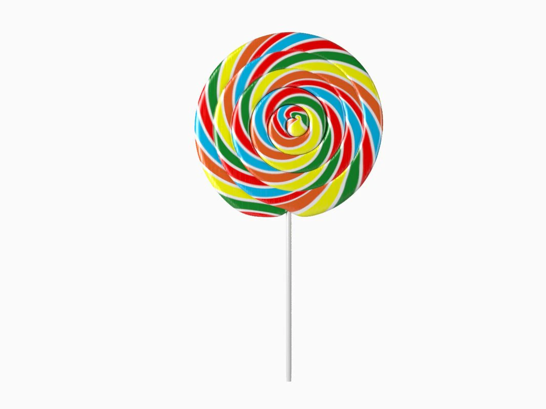 lollipop 3D Model .c4d .max .obj .3ds .fbx .stl .blend 