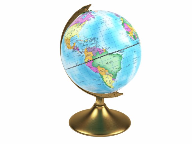 world globe day night natureetde couverts 3D Model .c4d .max .obj .3ds .fbx .stl .blend 