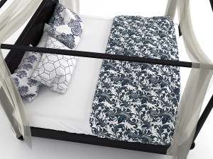 diamond head bed 3D Model