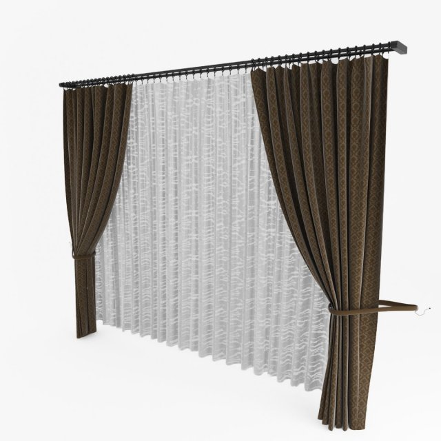 curtain Modello 3D .c4d .max .obj .3ds .fbx .stl .blend