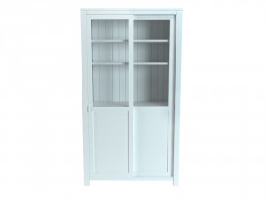 showcase white maisons du monde model 3D Model