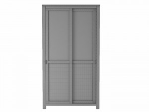 showcase white maisons du monde model Modelo 3D