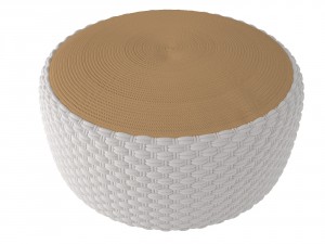 pouf braided knot maisons du monde Model 3D