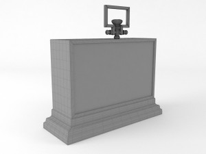 clock kingston maisons du monde model 3D 모델