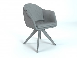 armchair quilda laredoute Model 3D