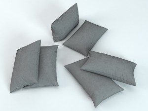 3d pillow multi color model 3D Модель