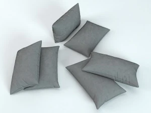 3d pillow multi color model 3D Model