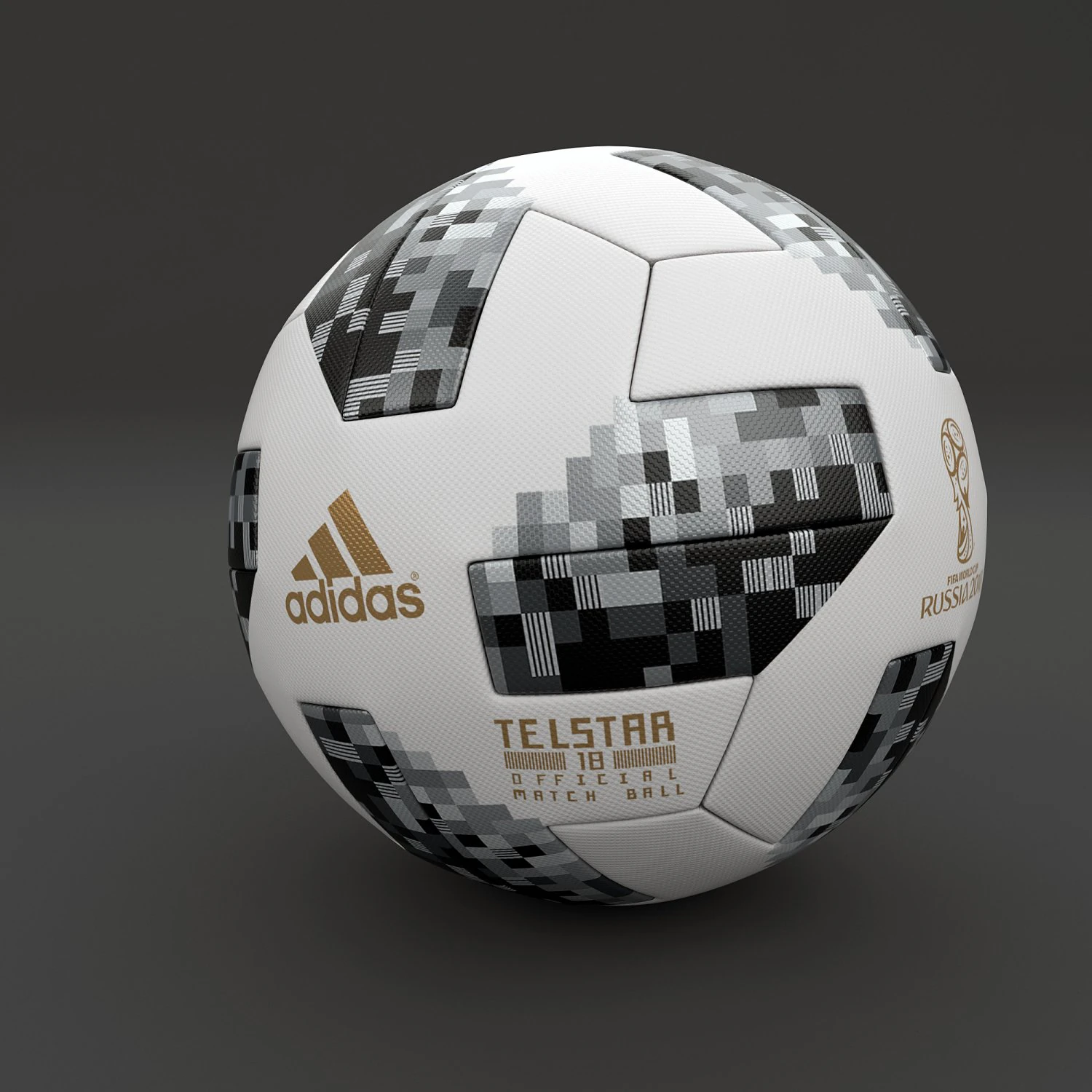 telstar ball adidas 3D Model .c4d .max .obj .3ds .fbx .stl .blend
