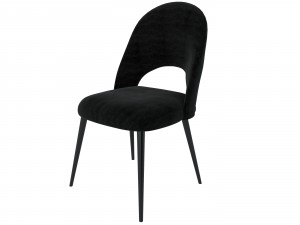 chair iris noir maisons du monde 3D मॉडल