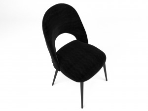 chair iris noir maisons du monde 3D मॉडल