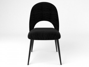 chair iris noir maisons du monde 3D मॉडल