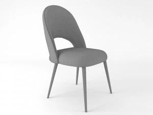 chair iris noir maisons du monde 3D Model
