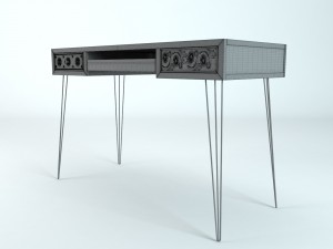 3d desk boheme chic le grenier de juliette 3D Model