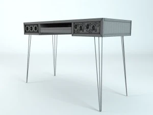 3d desk boheme chic le grenier de juliette 3D Model